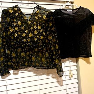 See-through/Mesh Tops. Small.